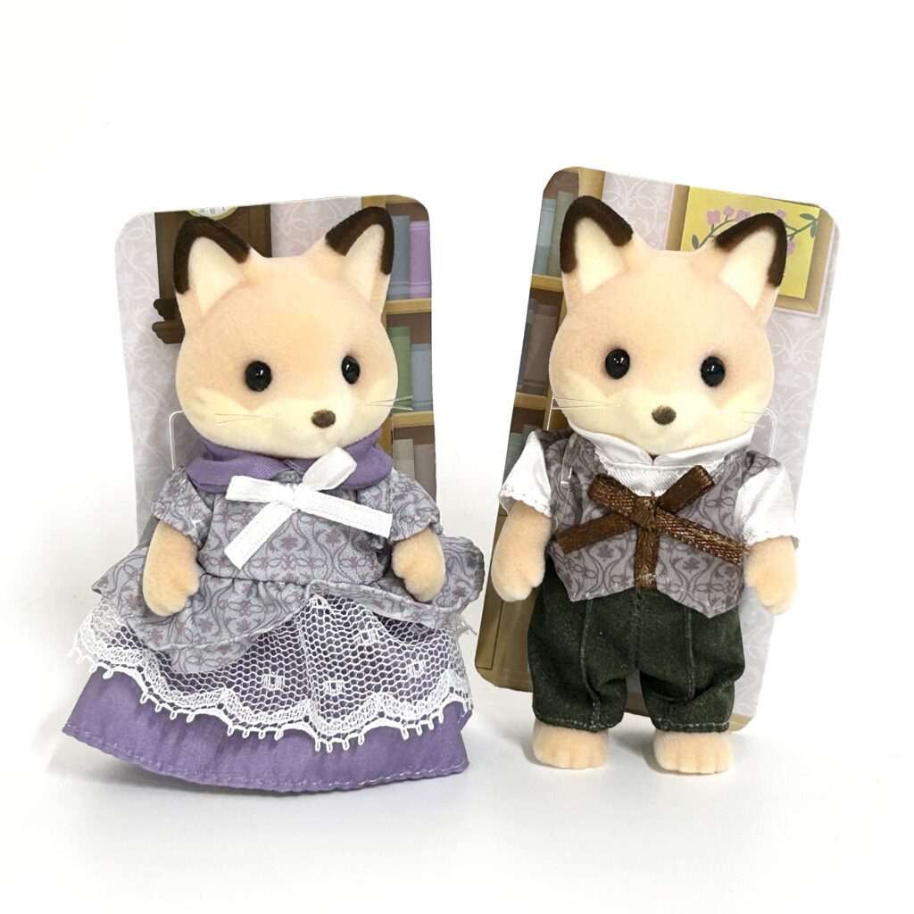 [used] Fox Parents Sylvanian Families Calico Critters