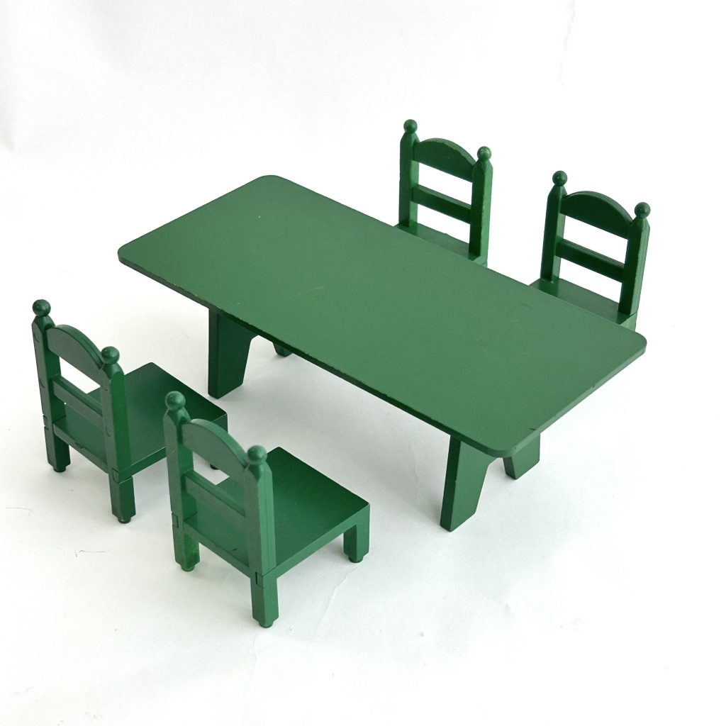 [used] Table Familiale Vintage Verte Sylvanian Families Calico Critters