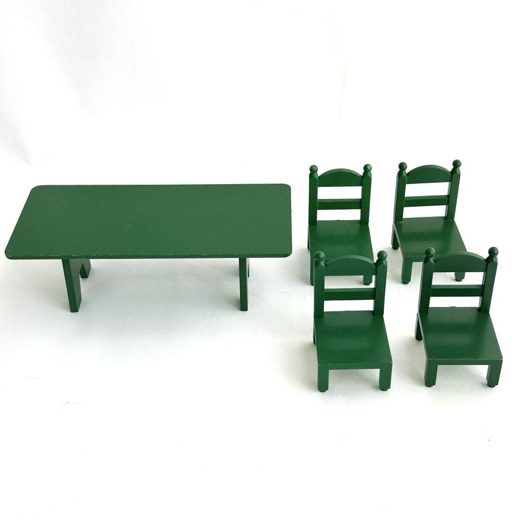 [used] Table Familiale Vintage Verte Sylvanian Families Calico Critters