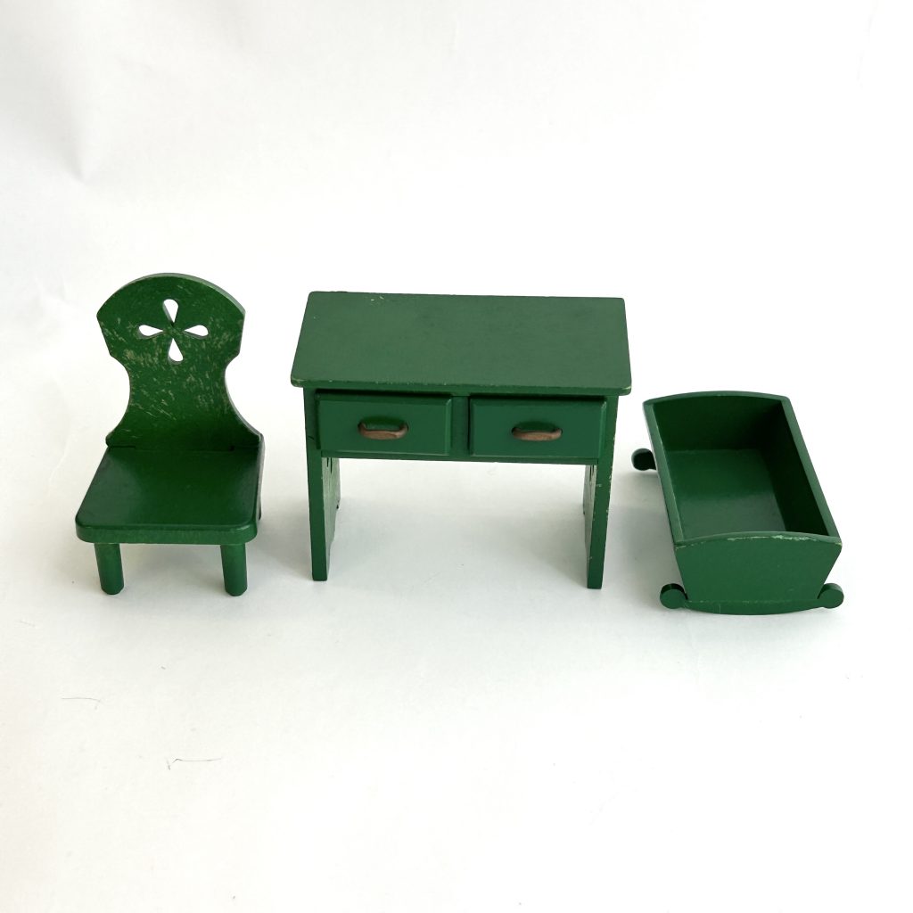 [used] Ensemble de bureau vintage vert Sylvanian Families Calico Critters