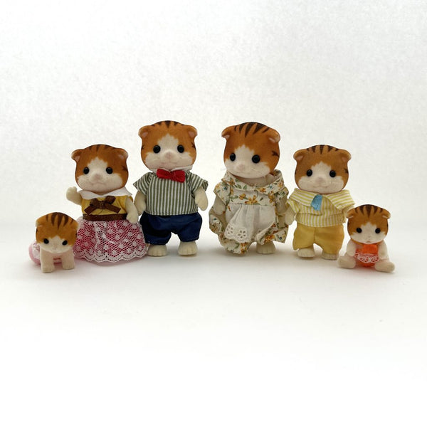 [Used] MAPLE CAT FAMILY Calico Criters Epoch Japan Sylvanian Families