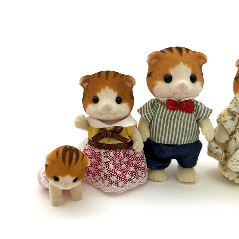 [Used] MAPLE CAT FAMILY Calico Criters Epoch Japan Sylvanian Families