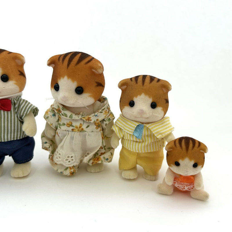 [Used] MAPLE CAT FAMILY Calico Criters Epoch Japan Sylvanian Families