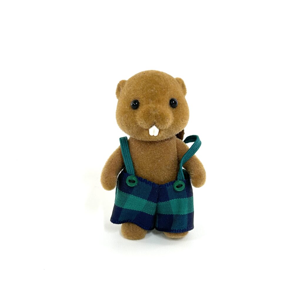 [used] Vintage Beaver Boy Sylvanian Families Calico Critters