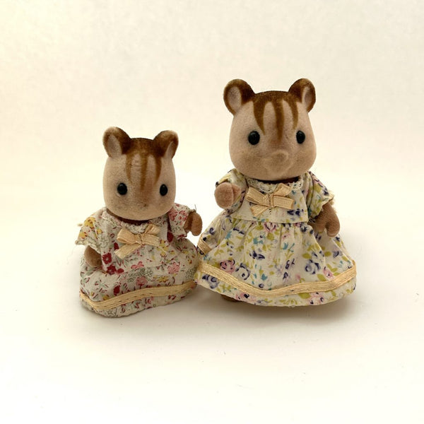 [Used] SQUIRREL GIRL MOTHER SET Calico Criters Epoch Japan Sylvanian Families