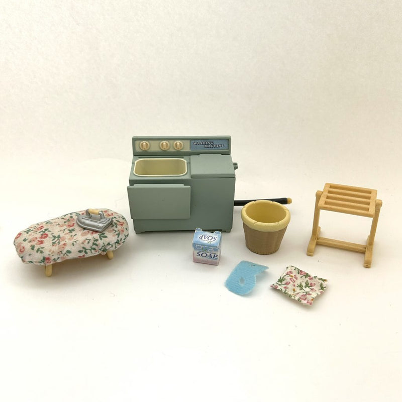 [Used] WASHING MACHINE IRON SET Epoch Sylvanian Families