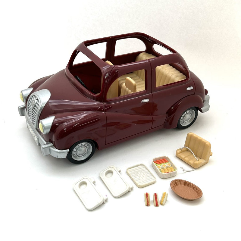 [Used] RED FAMILY CAR V-01 Epoch Sylvanian Families