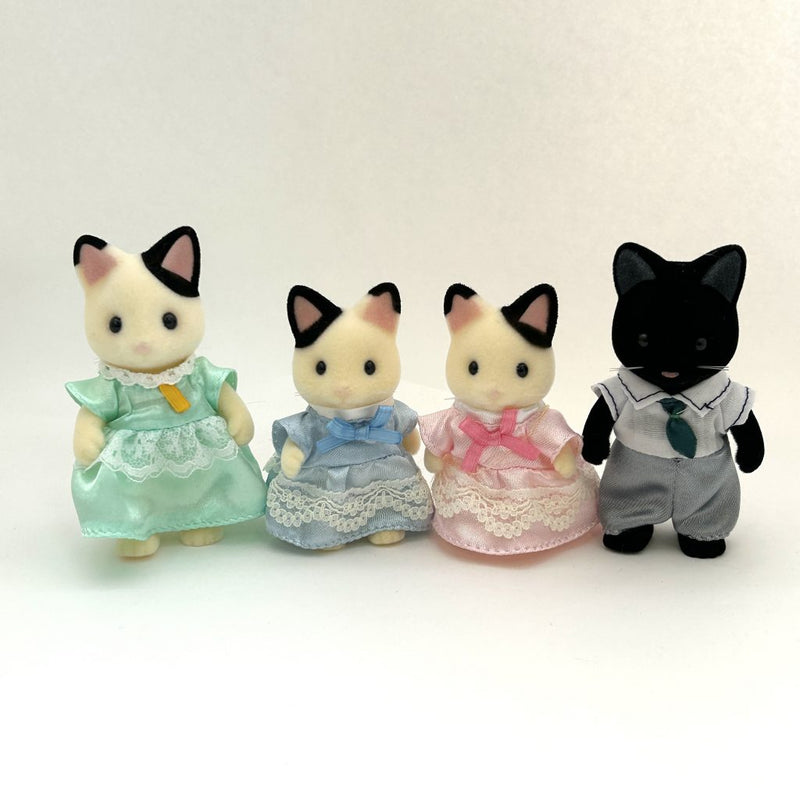 [Used] CHARCOAL CAT FAMILY FS-05 Epoch Sylvanian Families