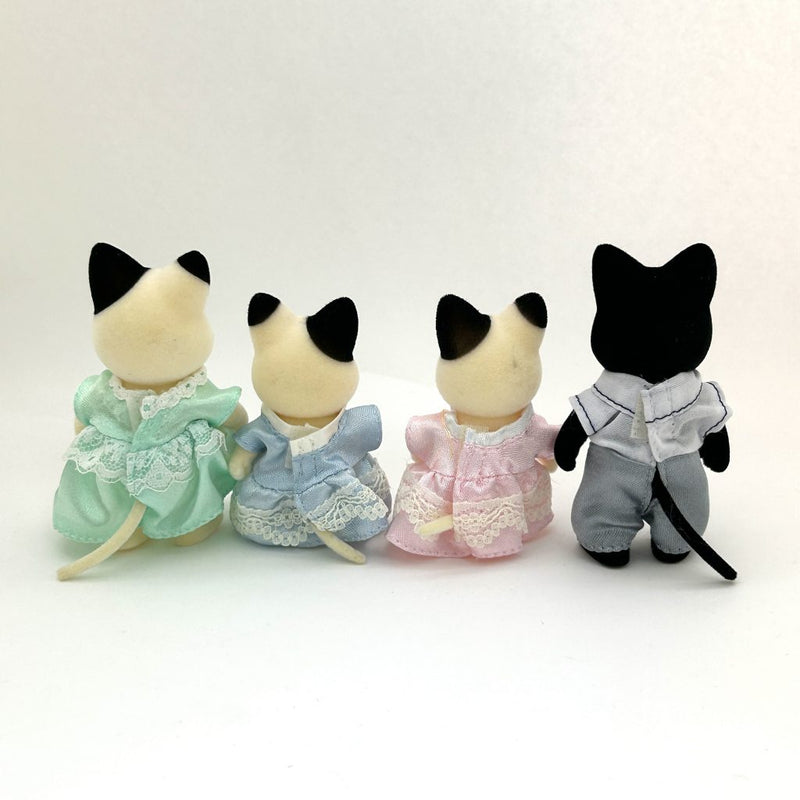 [Used] CHARCOAL CAT FAMILY FS-05 Epoch Sylvanian Families