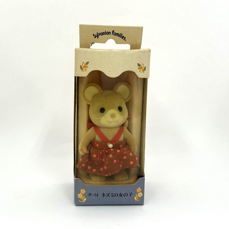 [Used] NORWOOD MOUSE GIRL retired Japan Epoch Sylvanian Families