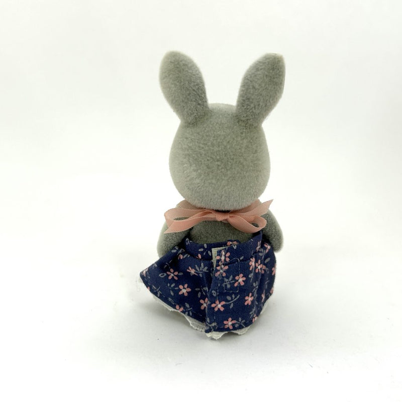 [Used] GRAY RABBIT GIRL U-14-650 Epoch Japan Sylvanian Families