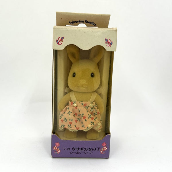 [Used] IVORY RABBIT GIRL (I) U-24-650 Epoch Japan Sylvanian Families