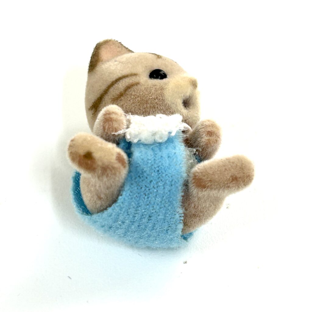 [used] Striped Cat Baby Sylvanian Families Calico Critters