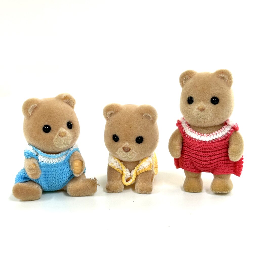 [used] Bear Babies Sylvanian Families Calico Critters