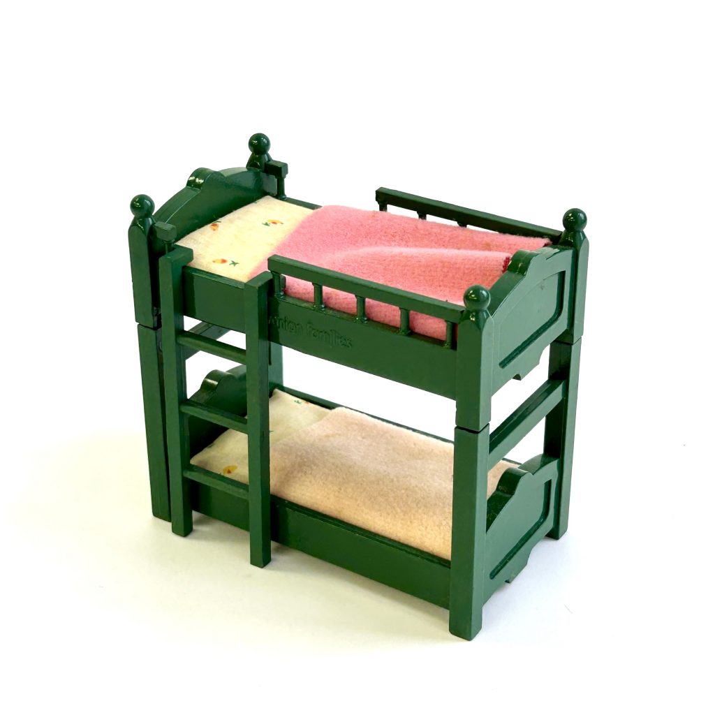 [used] Vintage Green Bunk Bed Sylvanian Families Calico Critters