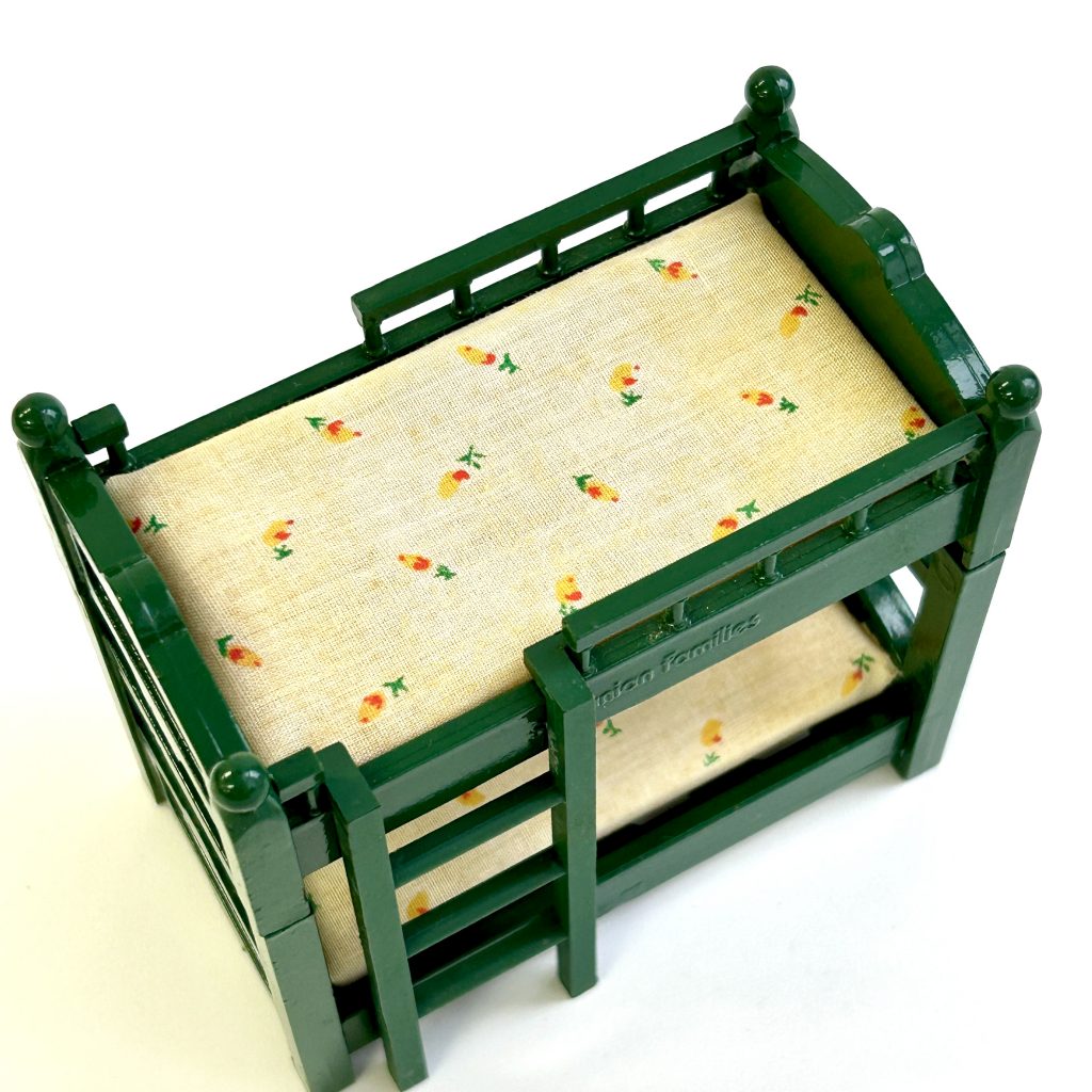 [used] Vintage Green Bunk Bed Sylvanian Families Calico Critters
