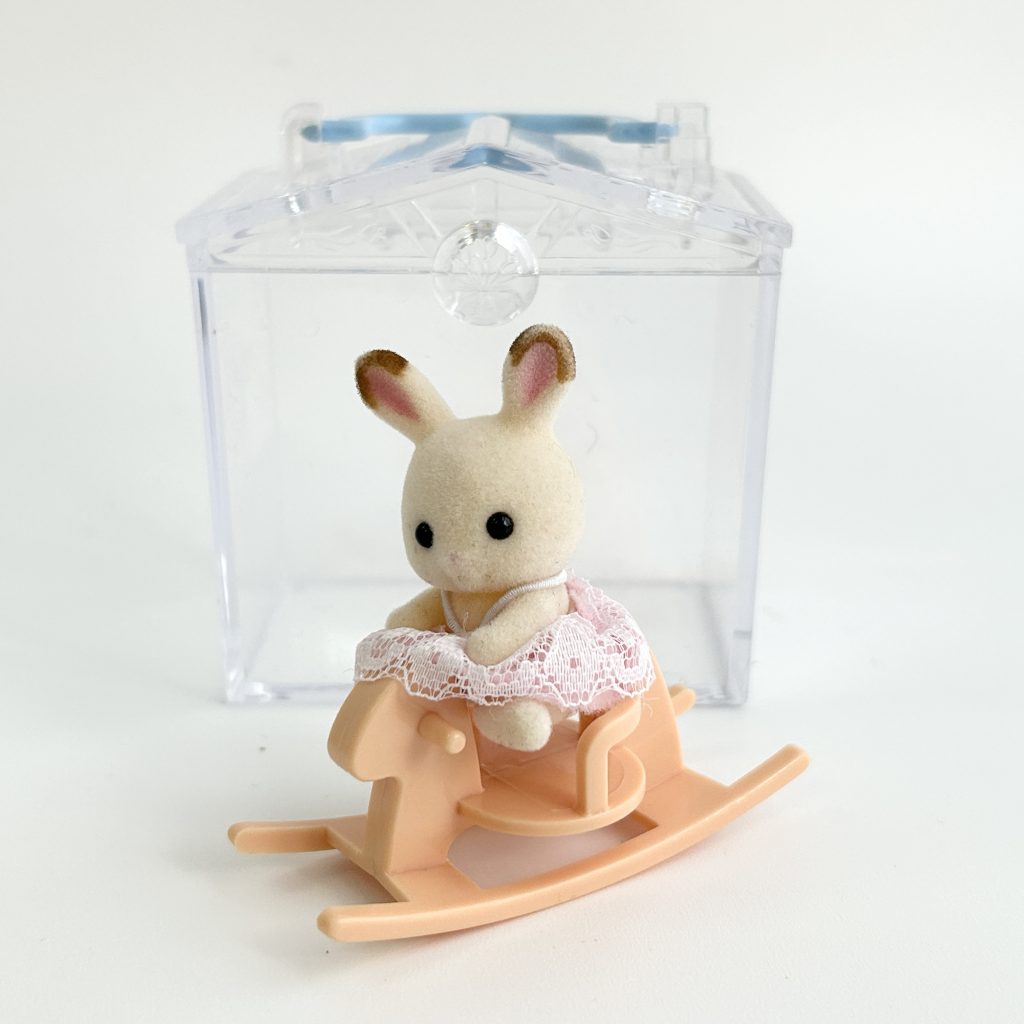 [used] Baby Carry Case Rocking Horse Chocolate Rabbit 2008 B-07 Sylvanian Families Calico Critters