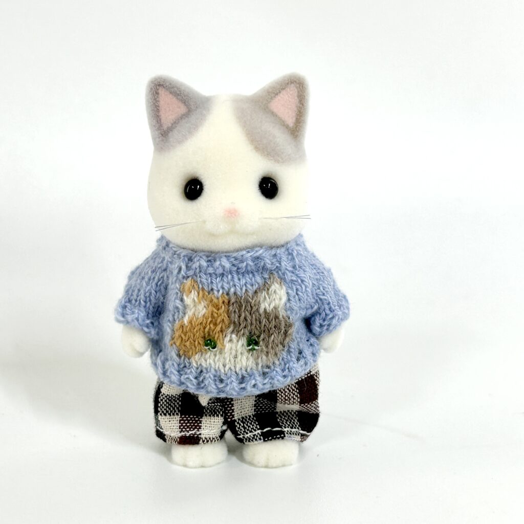 Cat Day Sweater Set Calico Cat Handmade