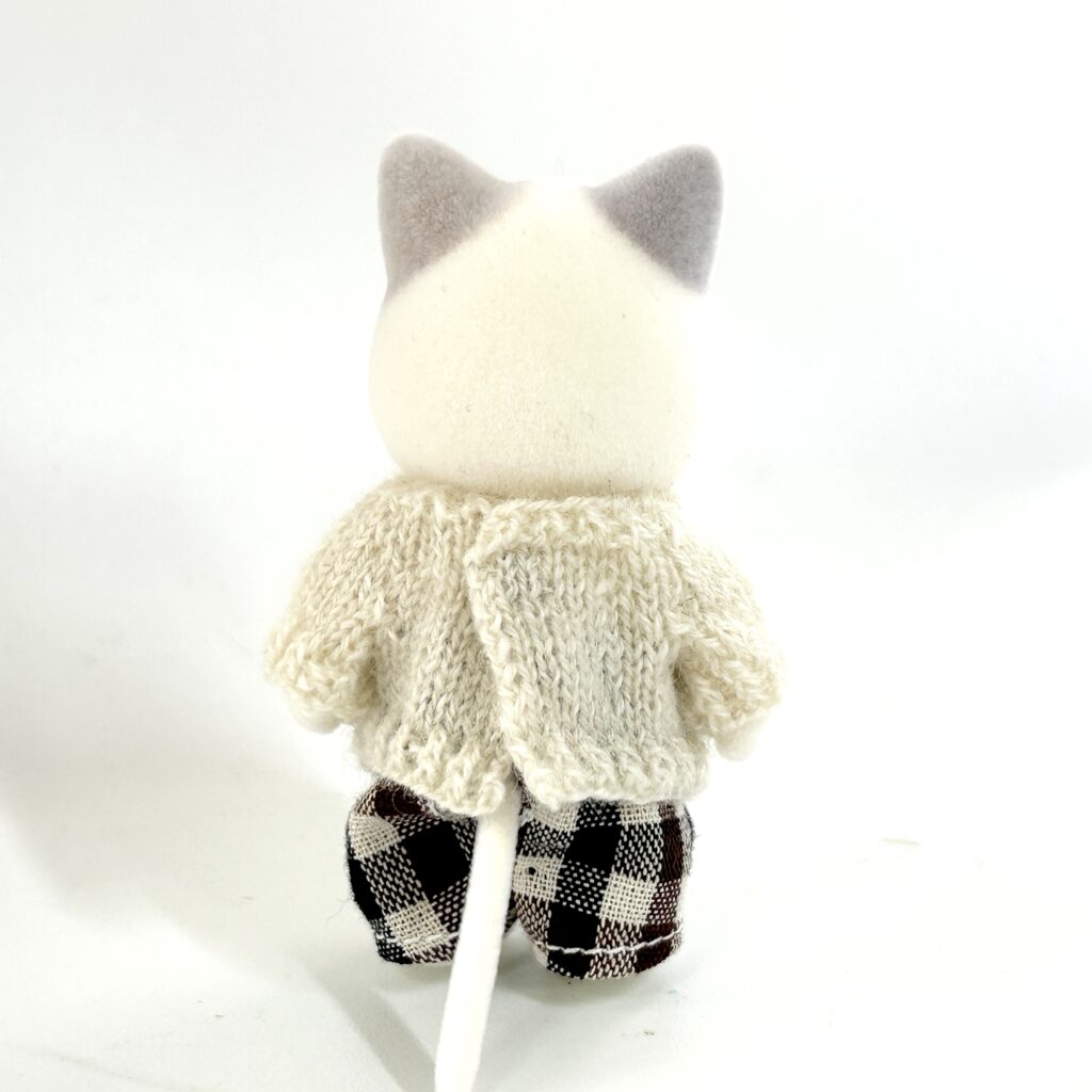 Cat Day Sweater Set Grey Cat Handmade