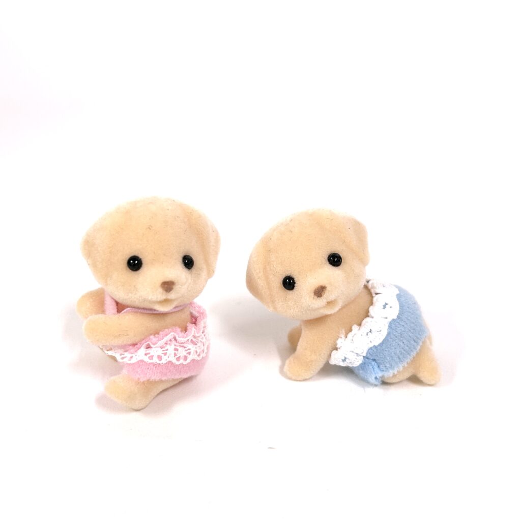 [used] Yellow Labrador Twins CC2019 Sylvanian Families Calico Critters