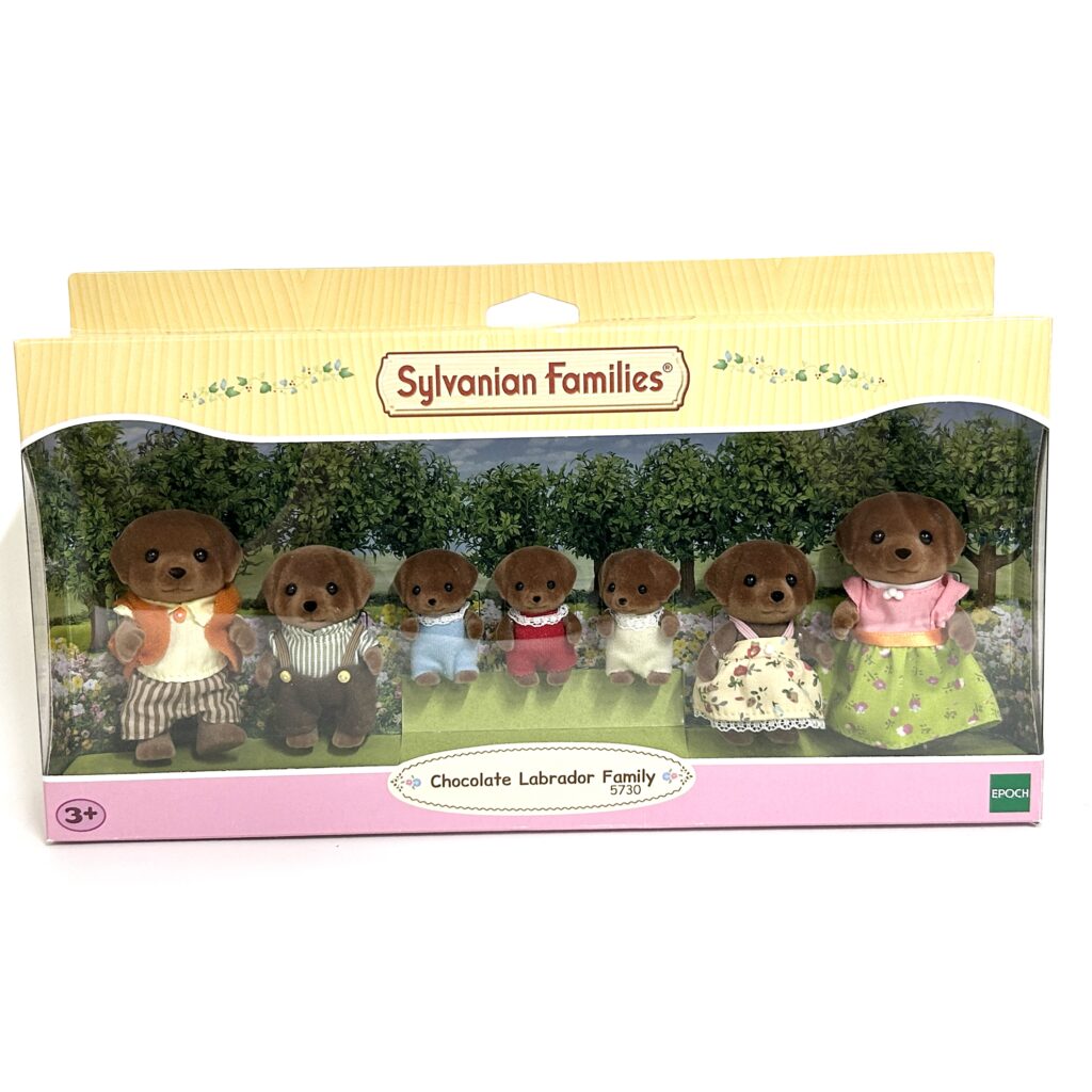 [used] Chocolate Labrador Family 5730 Sylvanian Families Calico Critters