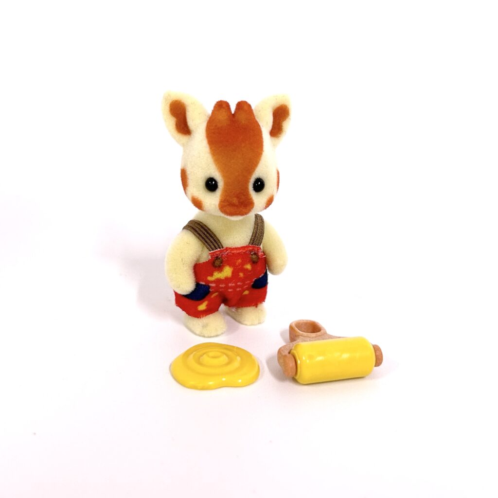 [used] Baby Craft Lovers Series Giraffe Baby With Paint Roller 2025 Sylvanian Families Calico Critters