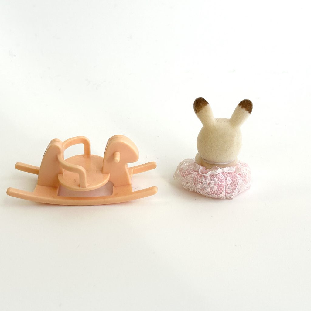 [used] Baby Carry Case Rocking Horse Chocolate Rabbit 2008 B-07 Sylvanian Families Calico Critters