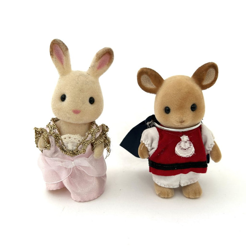 [Used] SCHOOL PLAY S-47 DEER & CHOCOLATE RABBIT Sylvanian Families