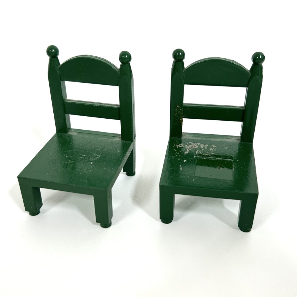 [used] Green Round Table Set KA-02 Sylvanian Families Calico Critters