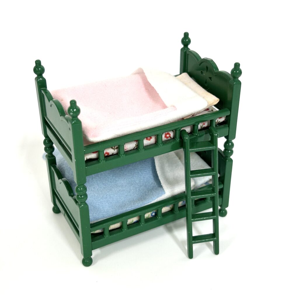 [used] Vintage Green Bunk Bed Sylvanian Families Calico Critters
