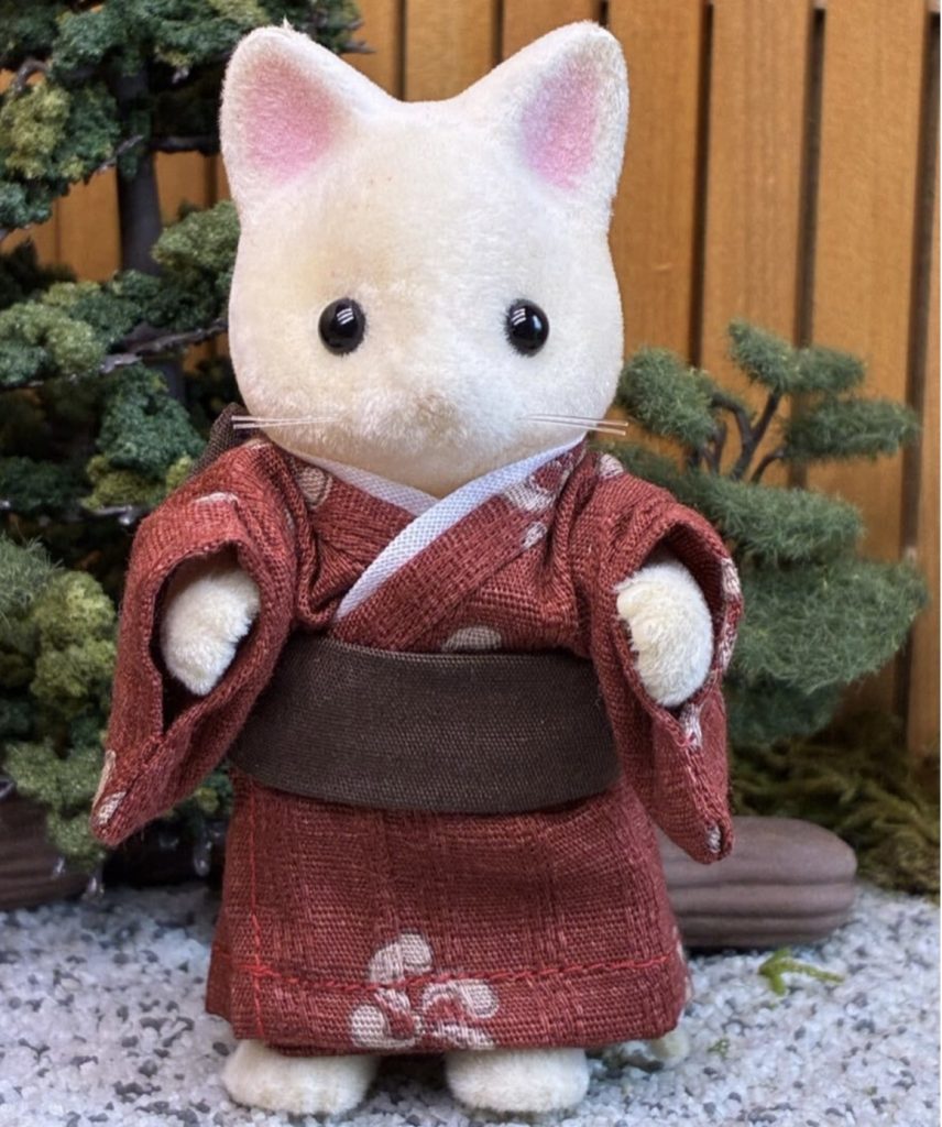 Handmade Dark Red Kimono for Father Handmade