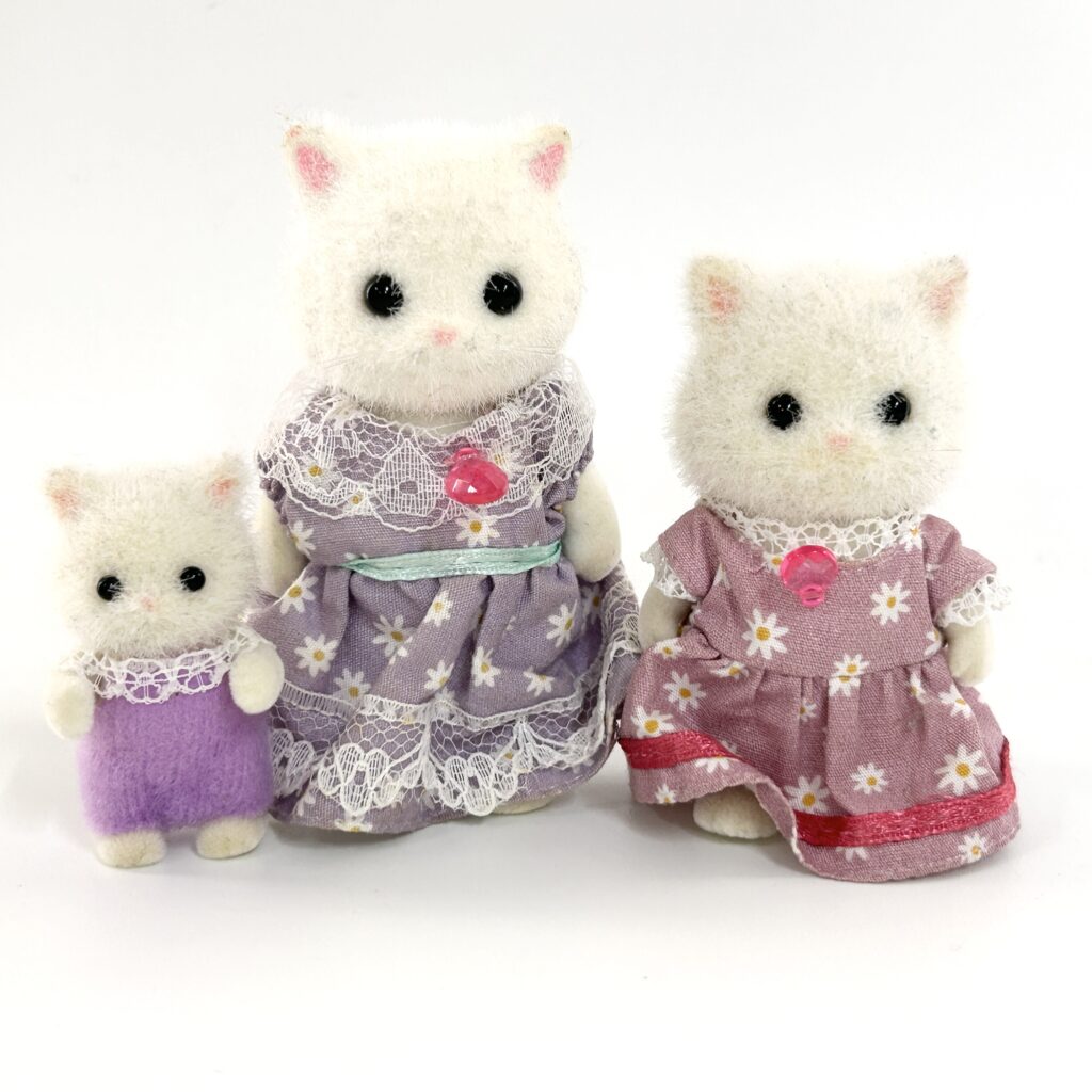 [used] Persian Cat Mother GIrl Baby Sylvanian Families Calico Critters