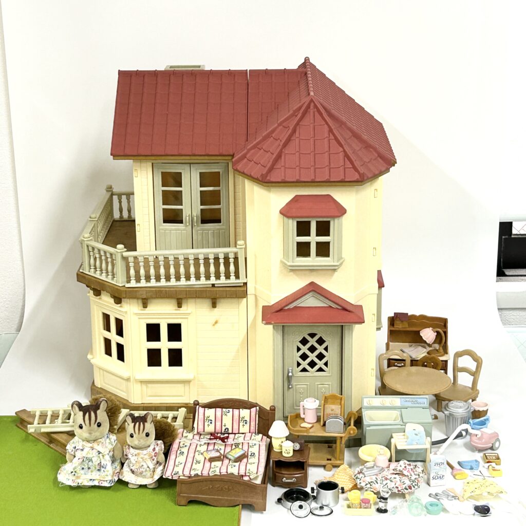 [used] Big House with Lights - Gift Set 10-LT Sylvanian Families Calico Critters
