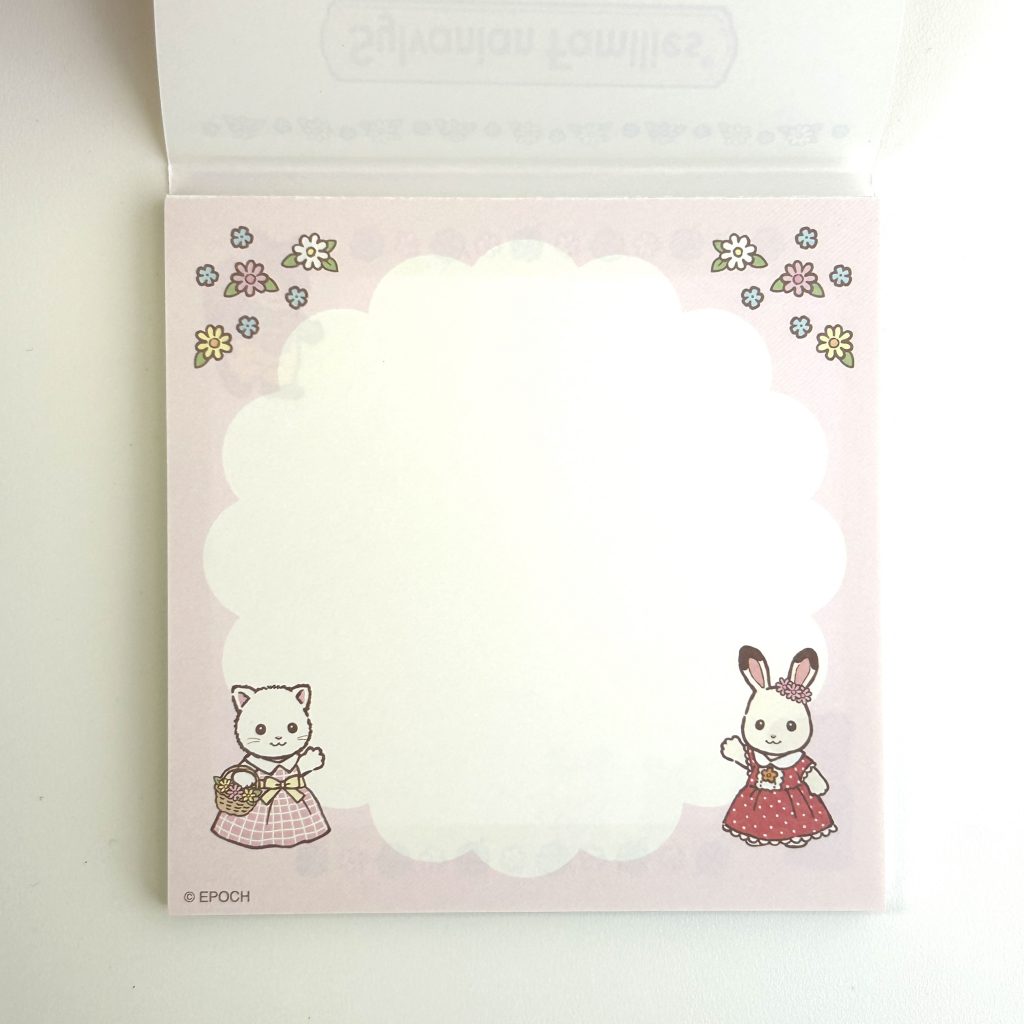 Memo Pad 40th Anniversary 2025 Sylvanian Families Calico Critters