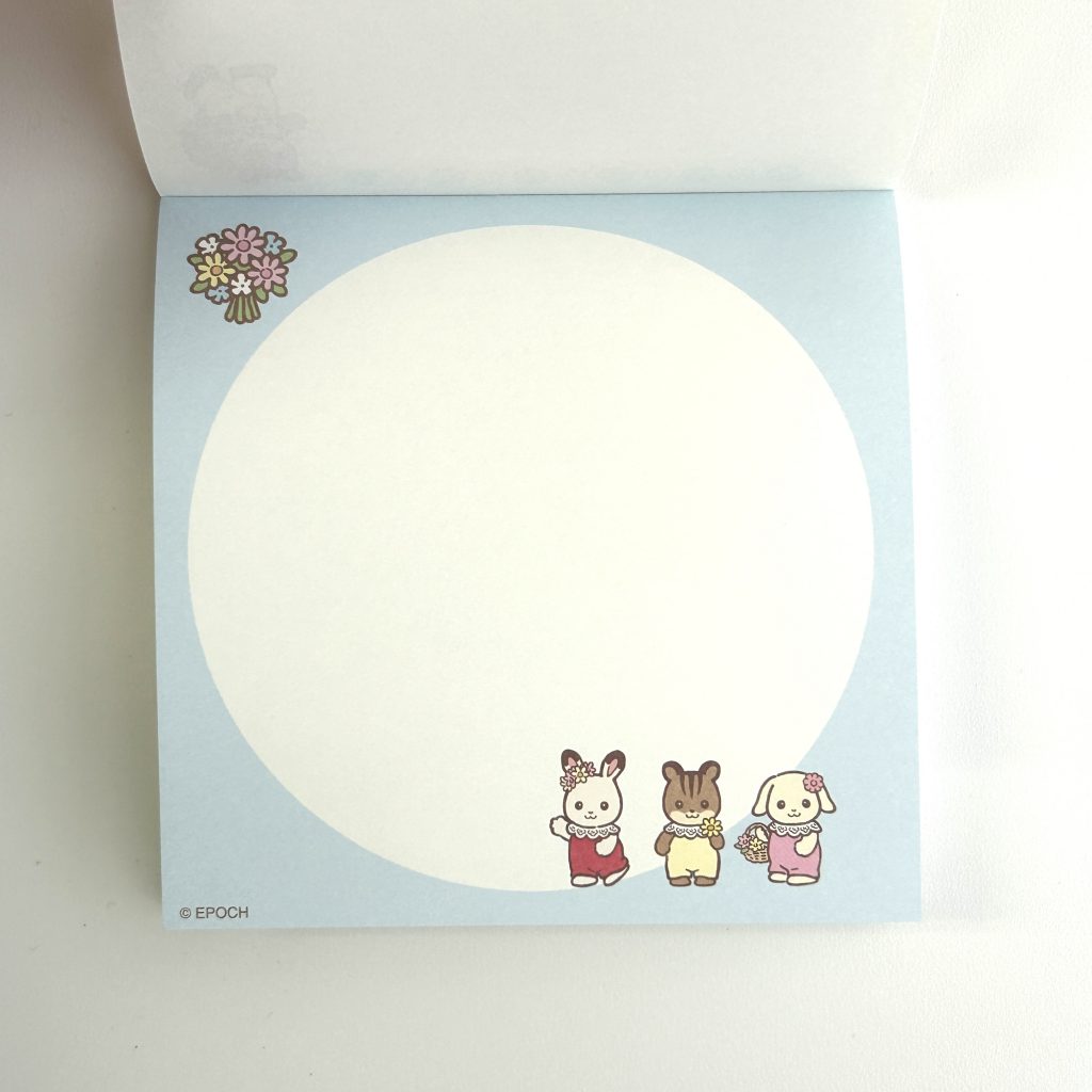 Memo Pad 40th Anniversary 2025 Sylvanian Families Calico Critters