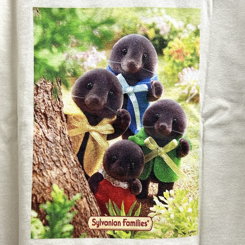 Mole Family Ambassador T-Shirt (Back Print) Light Purple Amazon Original Sylvanian Families Calico Critters