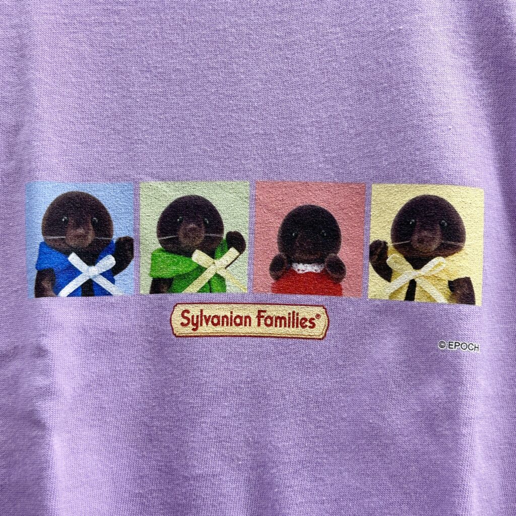 Mole Family Colorful T-Shirt Light Purple Amazon Original Sylvanian Families Calico Critters