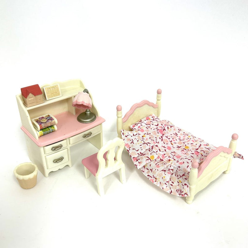 [Used] BED DESK ACCESSORY SET Epoch Japan Sylvanian Families