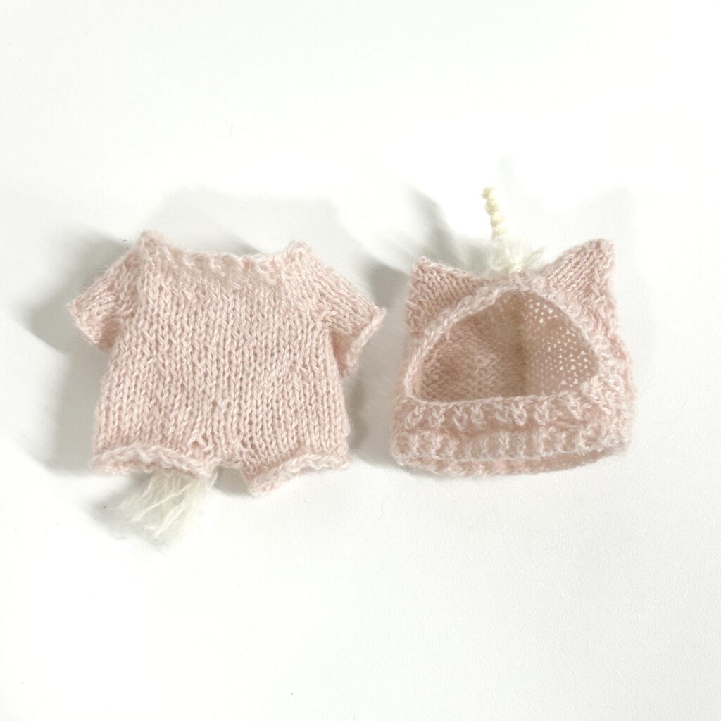 Knitted Unicorn Costume Hanodmade
