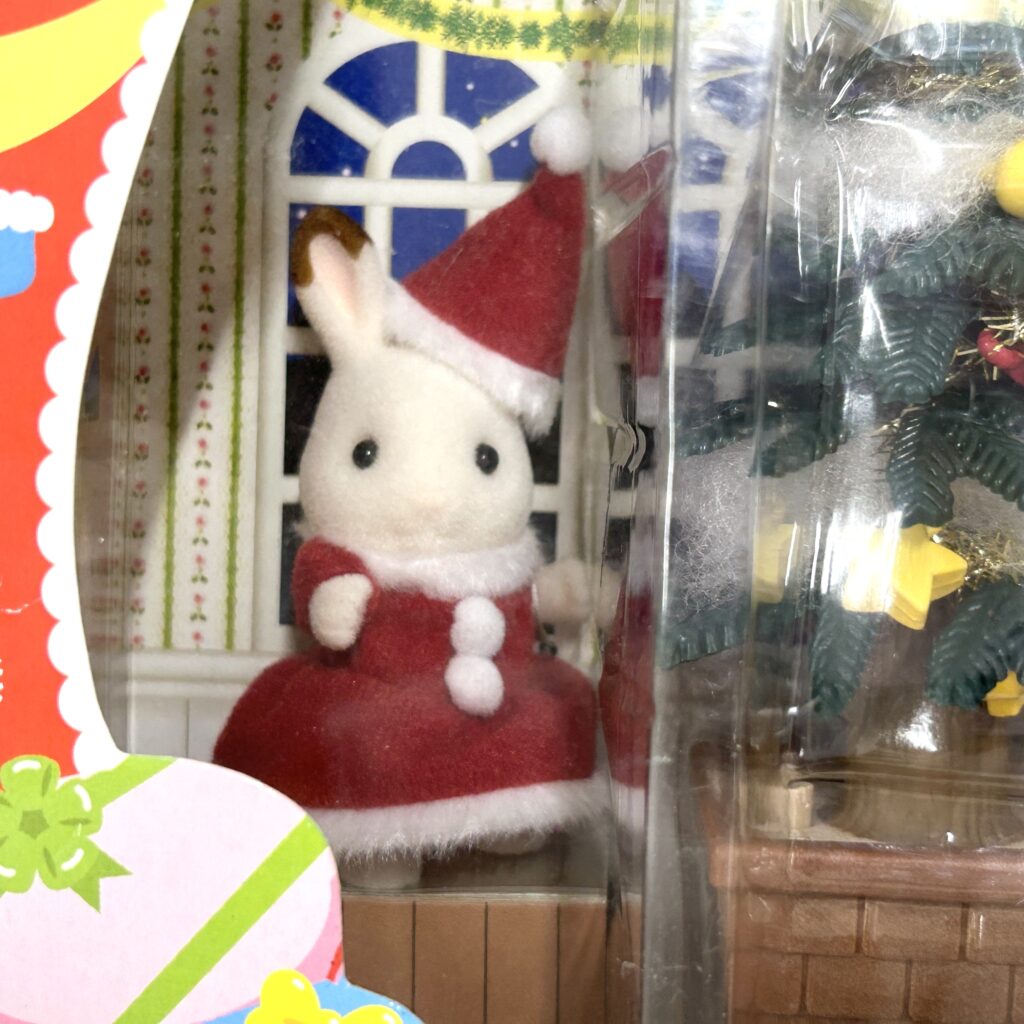 [used] Chocolate Rabbit Christmas Party Set 2008 SE-164 Sylvanian Families Calico Critters