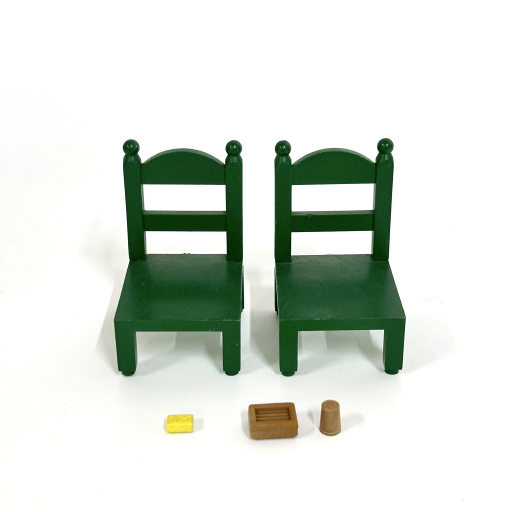 [used] Green Chairs Sylvanian Families Calico Critters