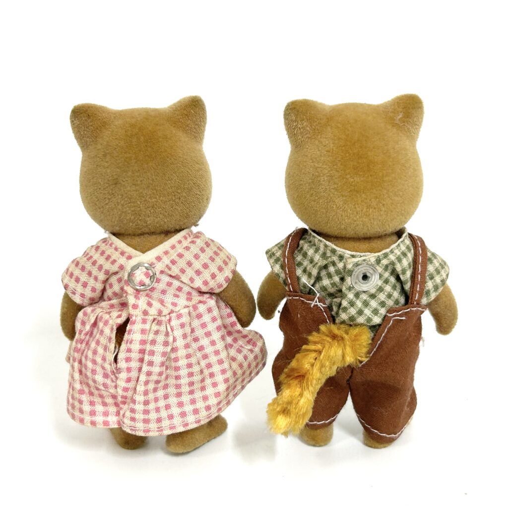 [used] Vintage Fox Mother Father Sylvanian Families Calico Critters