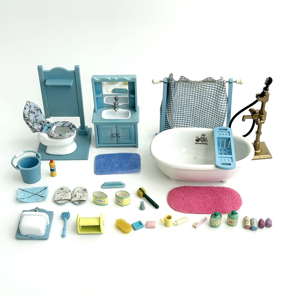 [used] Bathroom Set Sylvanian Families Calico Critters
