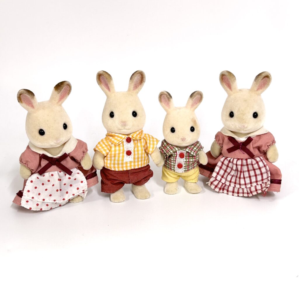 [used] Chocolate Rabbit Family Sylvanian Families Calico Critters