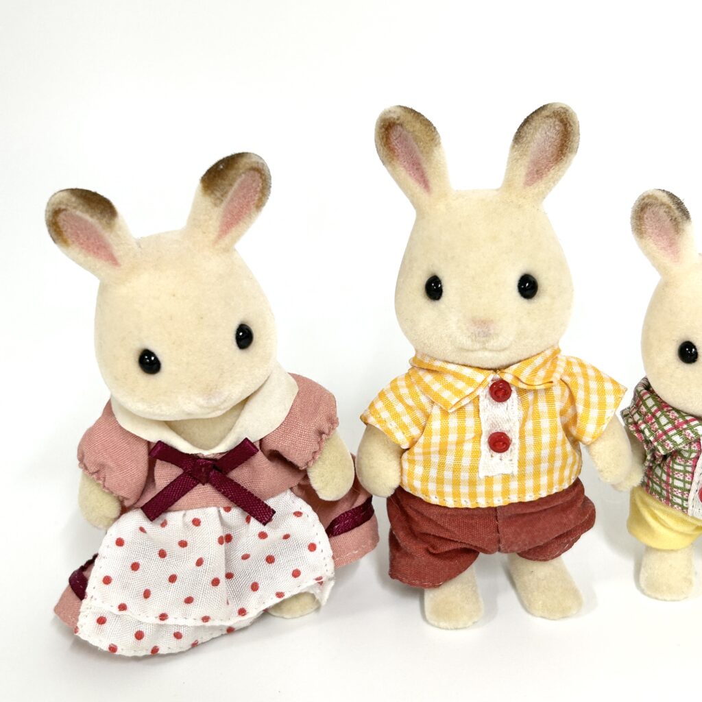[used] Chocolate Rabbit Family Sylvanian Families Calico Critters