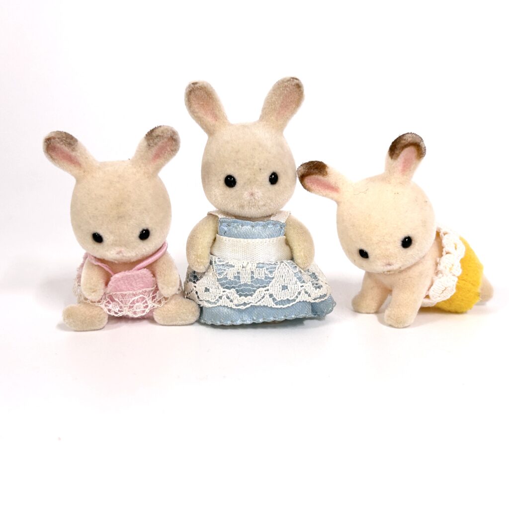 [used] Chocolate Rabbit Babies Sylvanian Families Calico Critters