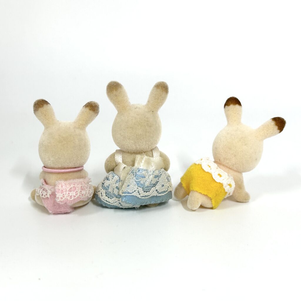 [used] Chocolate Rabbit Babies Sylvanian Families Calico Critters