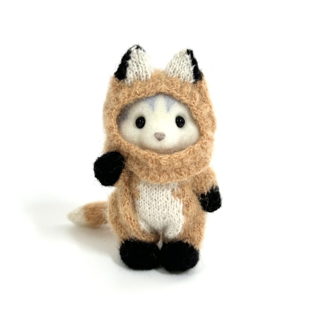 Knitted Fox Costume Handmade