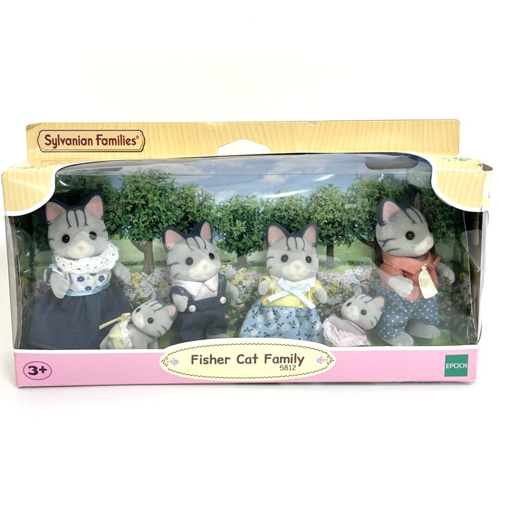 [used] Fisher Cat Family 5812 Sylvanian Families Calico Critters