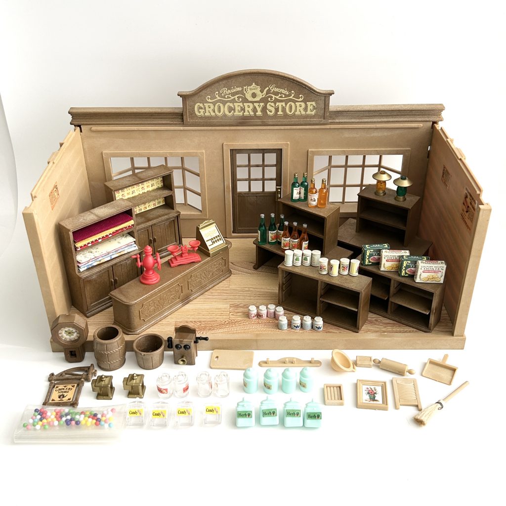 [used] Vintage Grocery Shop 1994 HA-17 Sylvanian Families Calico Critters